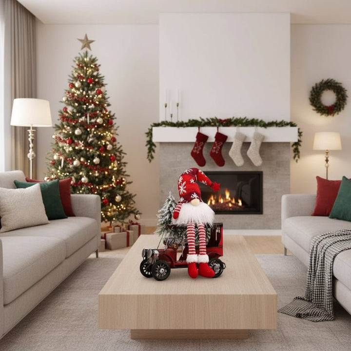 BowLift | Luminous Christmas doll with warm, yellow glow for festive decoration