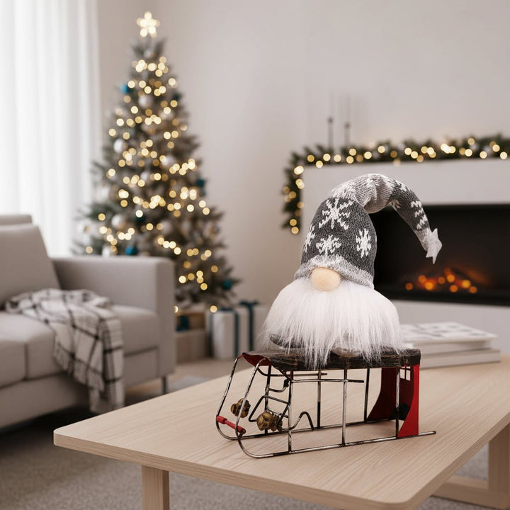 BowLift | Luminous Christmas doll with warm, yellow glow for festive decoration