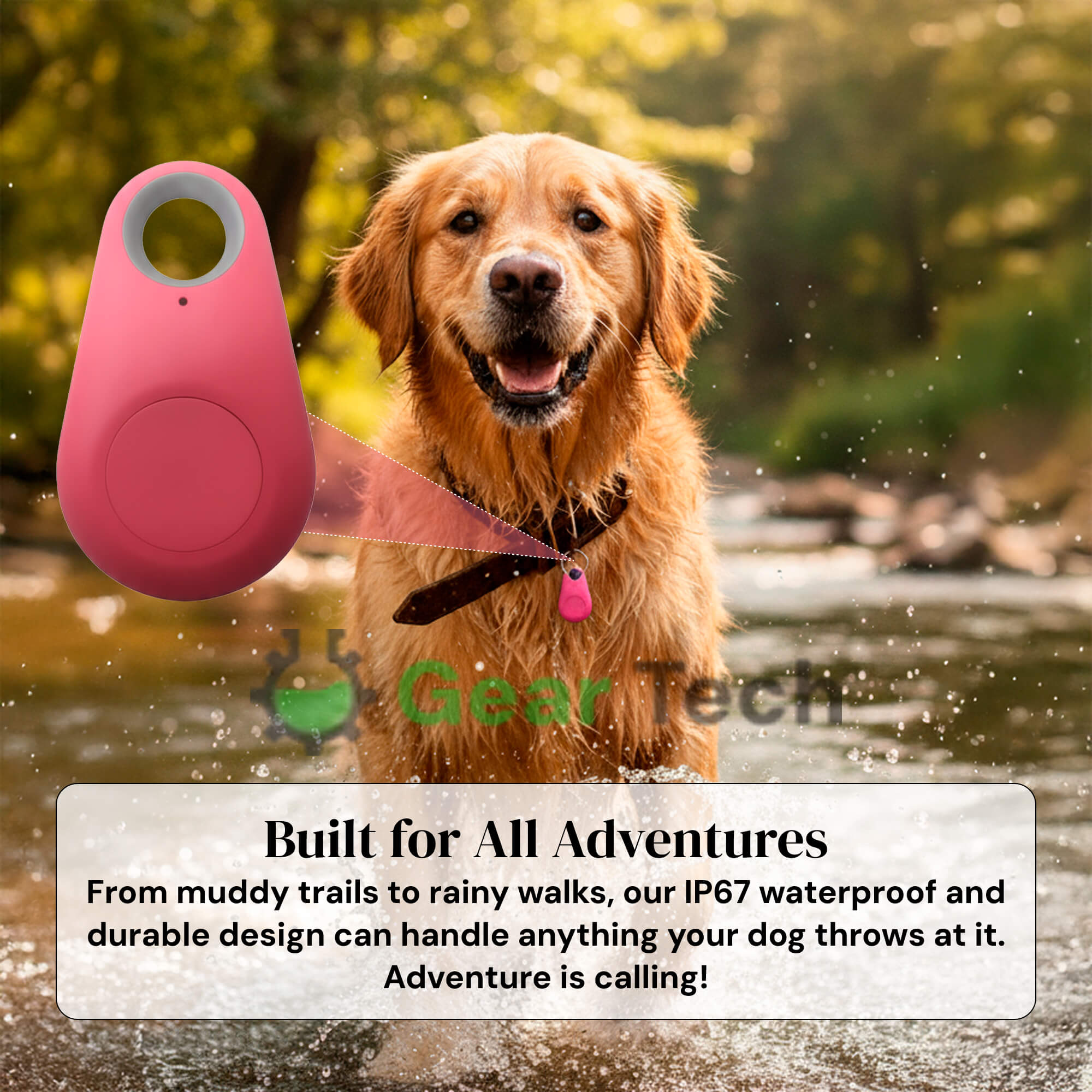 BowLift | GPS Dog Tracker | Waterproof, Real-Time Location & Safety Zone Alerts for Outdoor Adventures