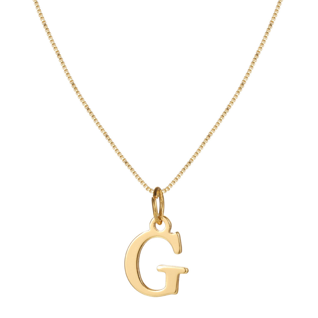 BowLift | 14k Minimal Serif Initial Necklace