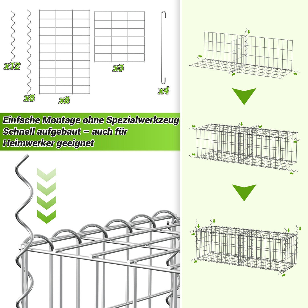 Gabions Gabion baskets Metal Galvanized Gabion fence | Bowlift