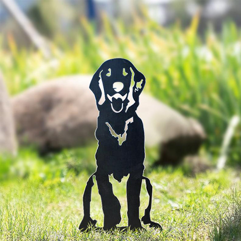 BowLift | Metal Dog Silhouette Garden Decoration