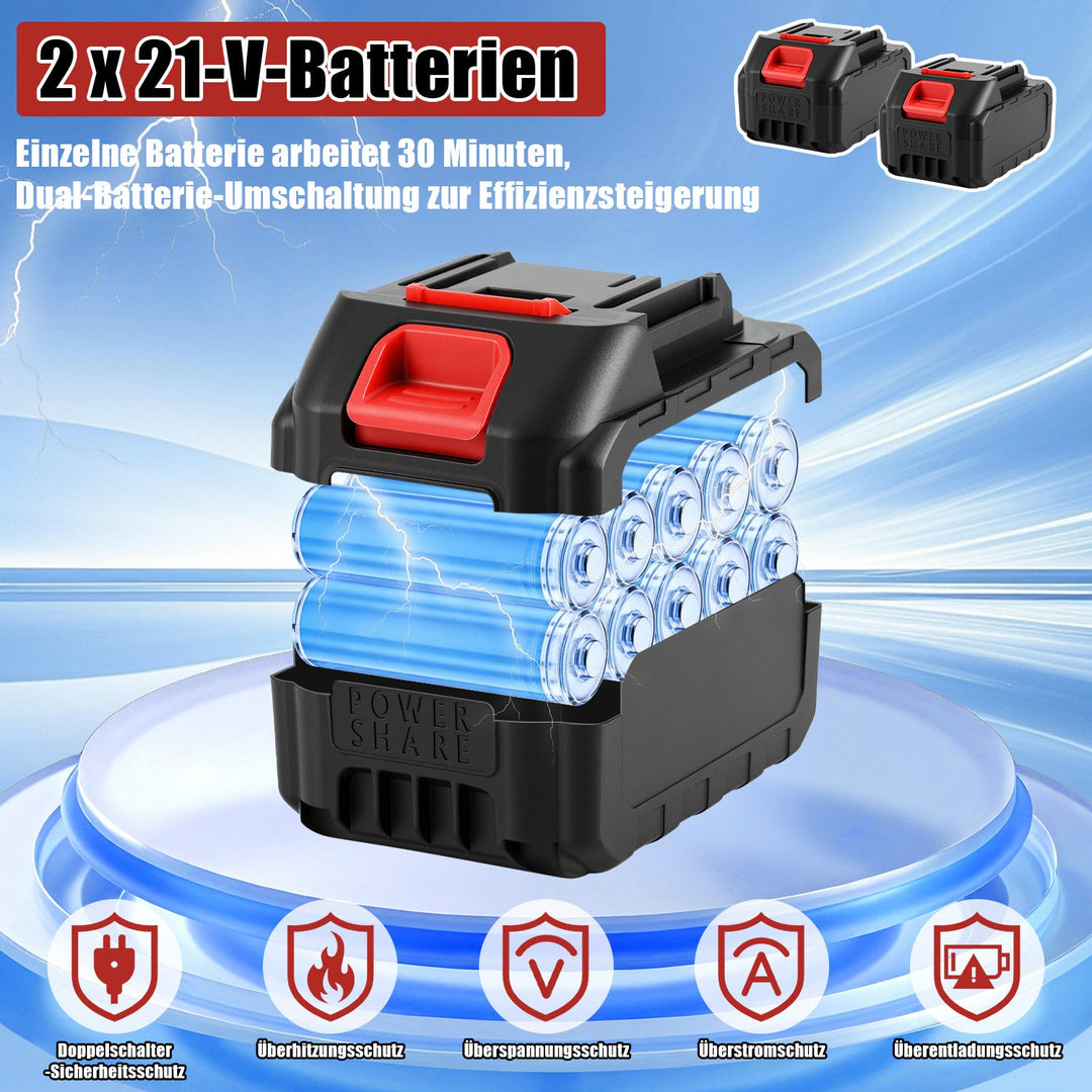 400W Battery Garden Tiller with 2 Batteries Portable | Bowlift