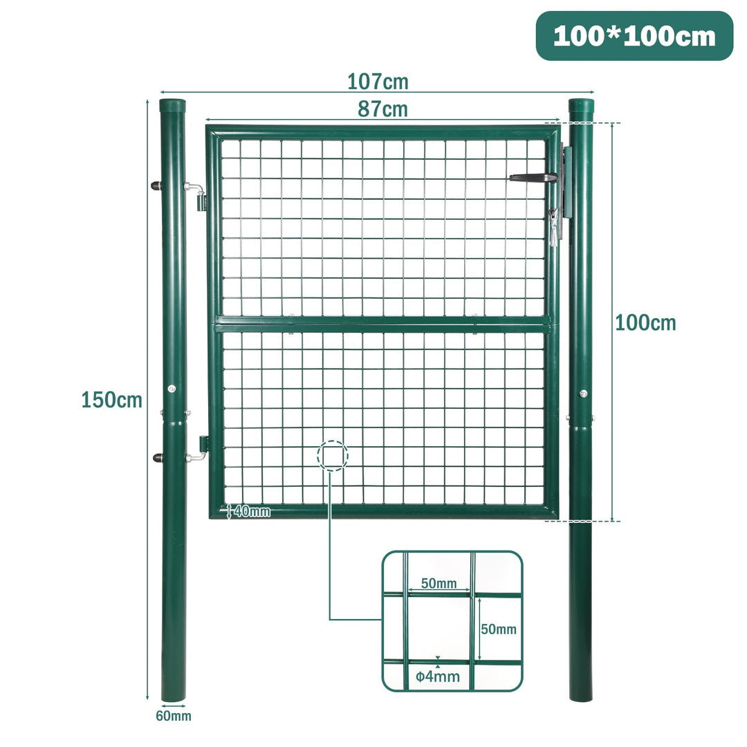 Garden gate Garden door Green Incl. lock | Bowlift
