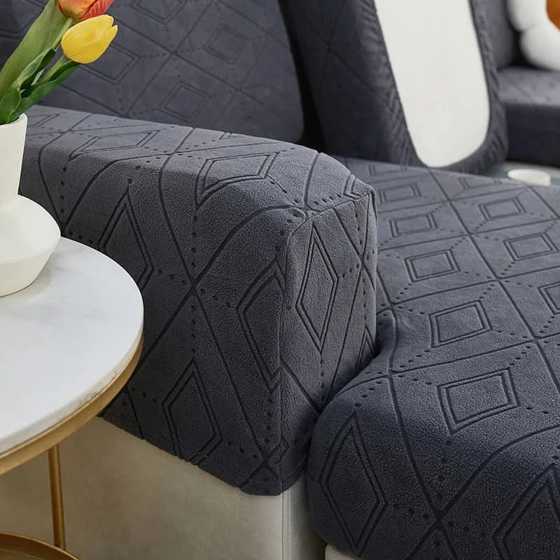 BowLift | SlipBliss - Elegant Jacquard Non-Slip Sofa Cover