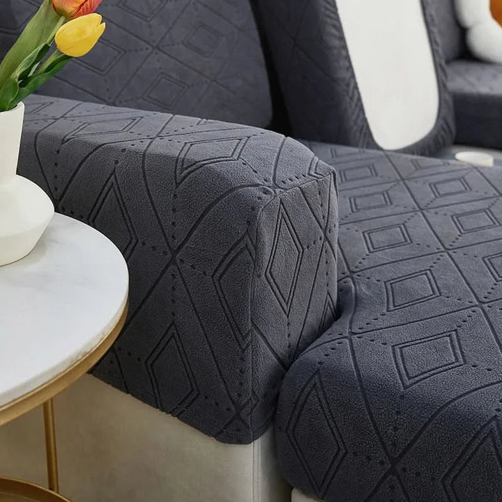 BowLift | SlipBliss - Elegant Jacquard Non-Slip Sofa Cover