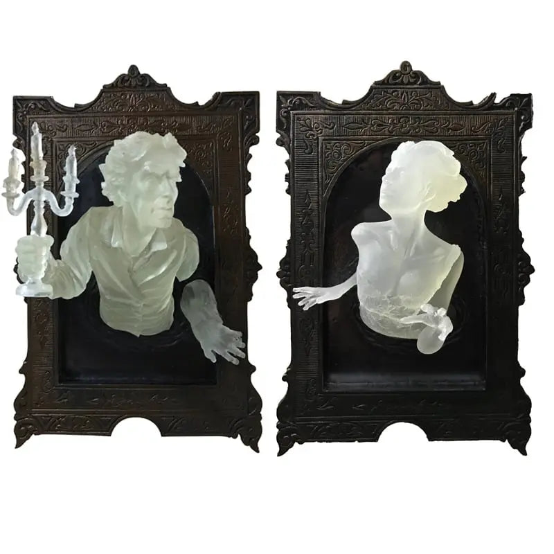 BowLift | Spirit in the Mirror – Shining 3D wall decoration made of resin for mysterious spaces