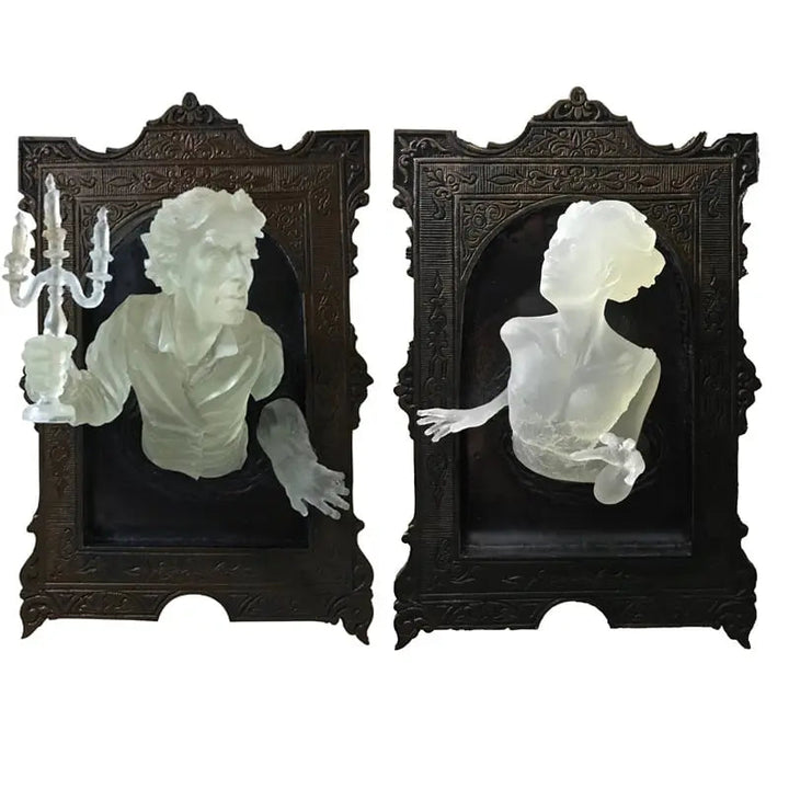 BowLift | Spirit in the Mirror – Shining 3D wall decoration made of resin for mysterious spaces