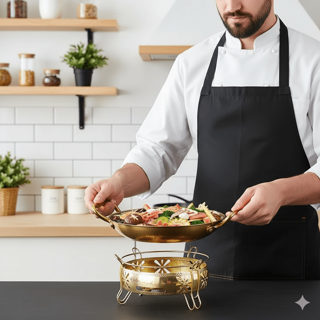 BowLift | Hammered stainless steel pot for pans, sauces & versatile cooking
