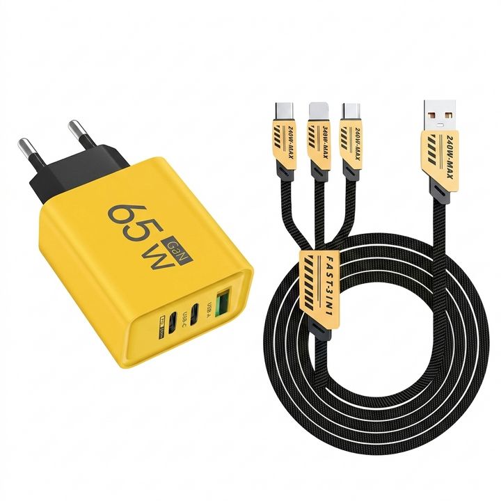 120W USB fast charger with 4 ports | Bowlift