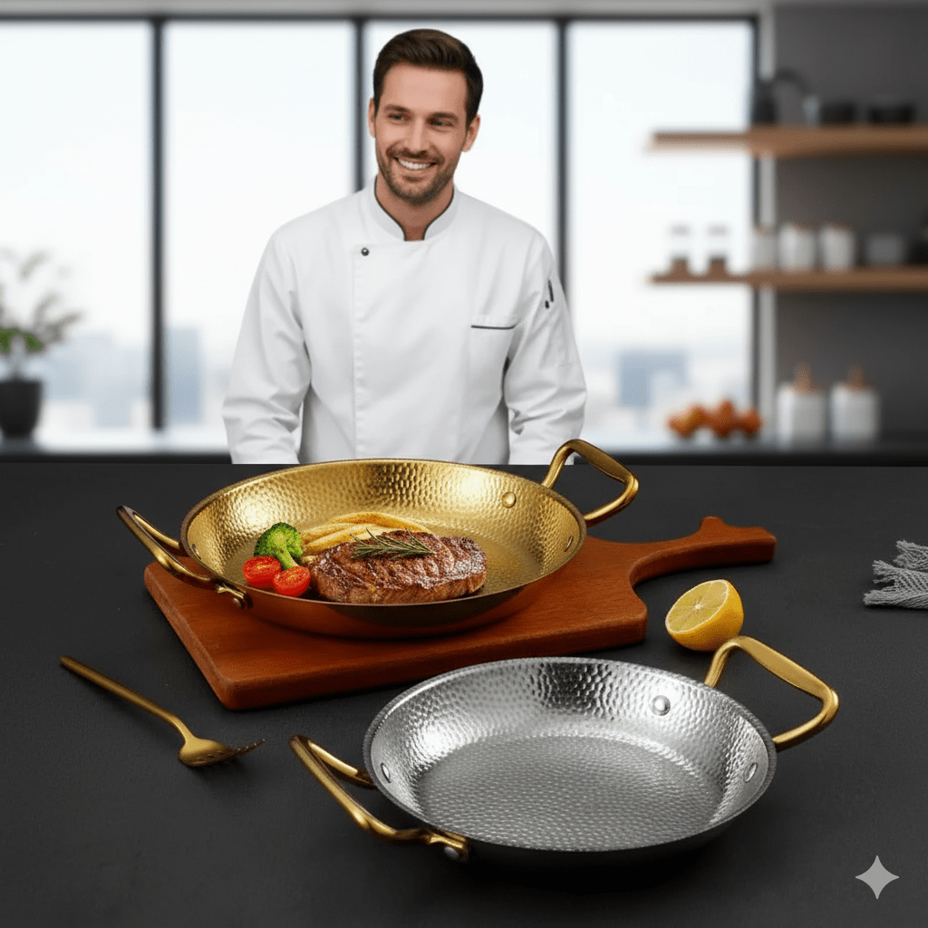BowLift | Hammered stainless steel pot for frying, sauces & versatile cooking