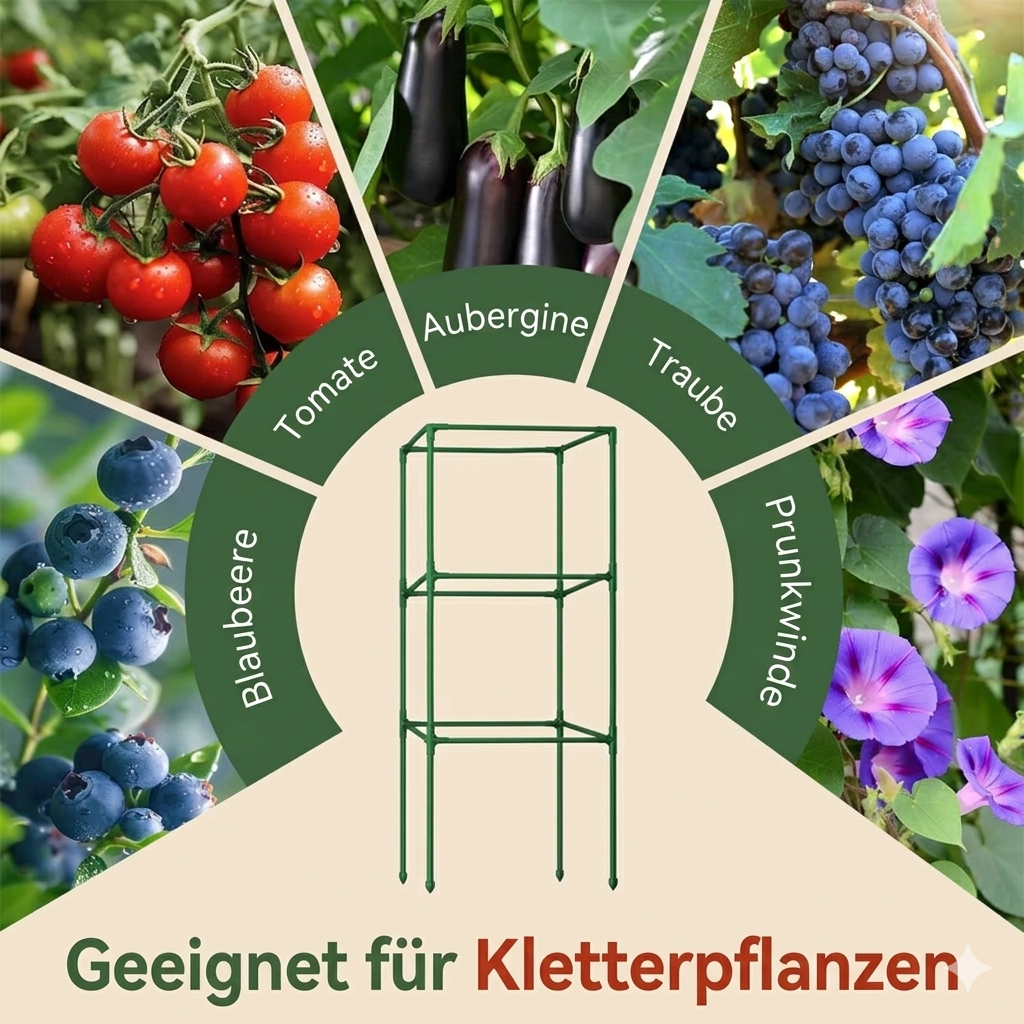 GrowGuard — Easy upright support for strong plants that don't want to topple anymore! | Bowlift