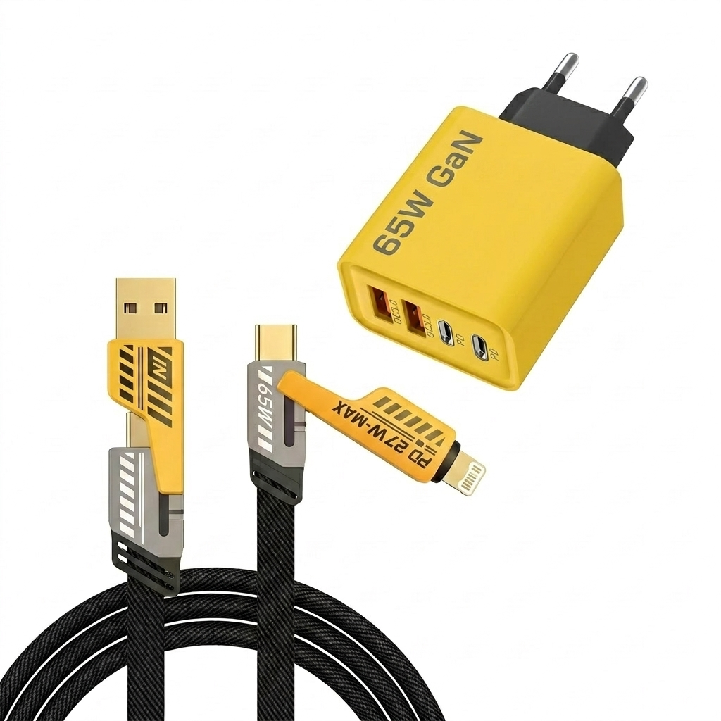 120W USB fast charger with 4 ports | Bowlift