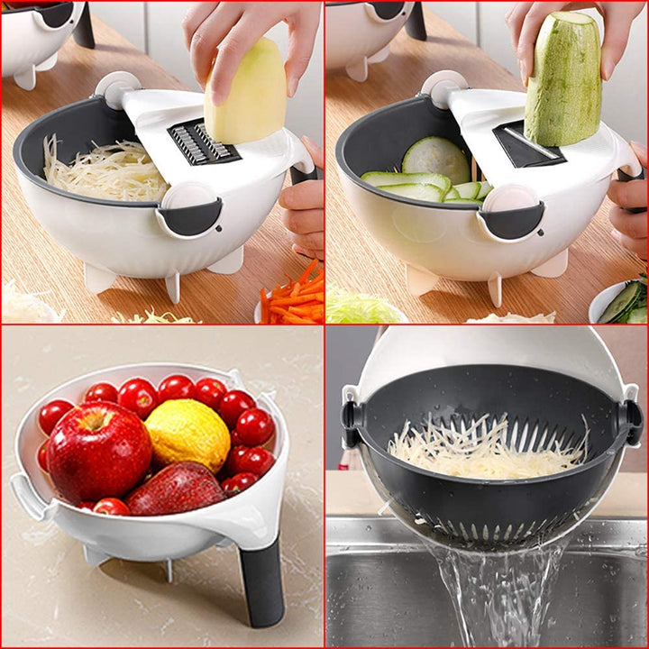 SlicePro Multifunctional Vegetable Slicer with Interchangeable Blades | Bowlift