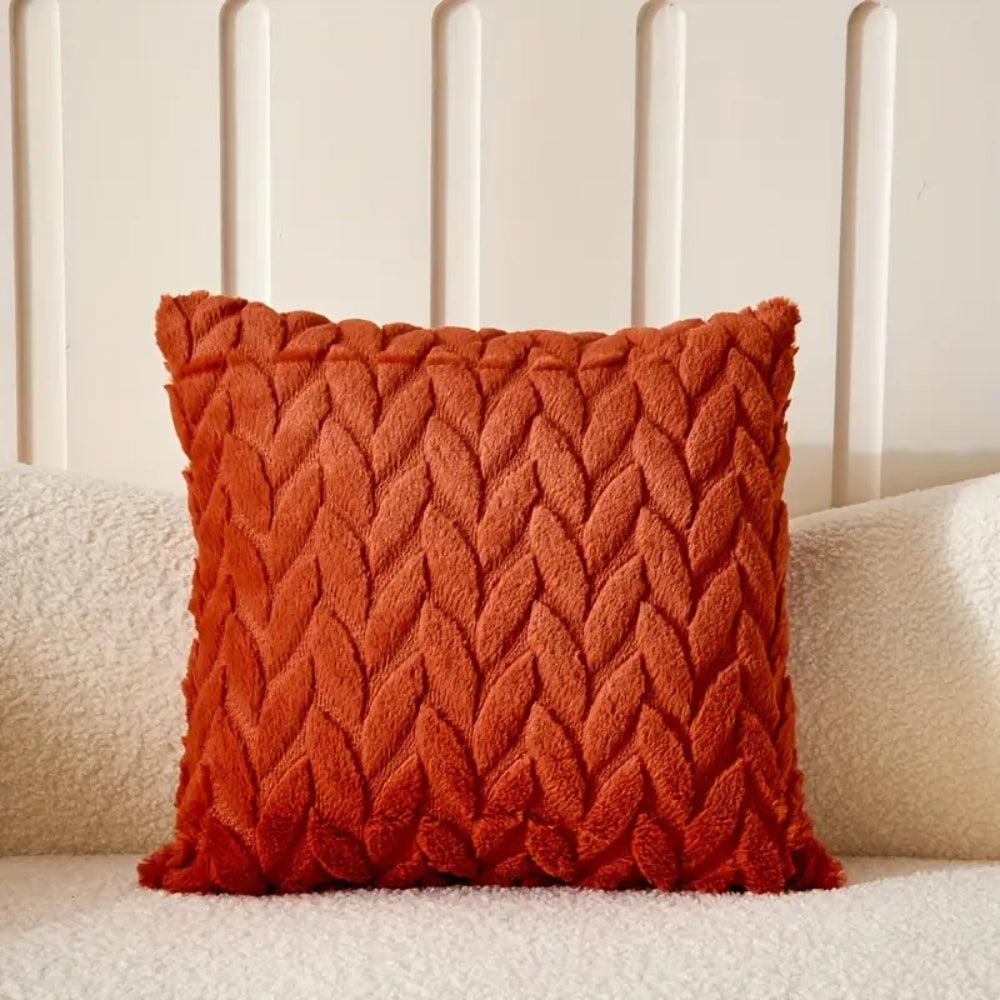 BowLift | Geo Leaves Embroidered Cushion Cover