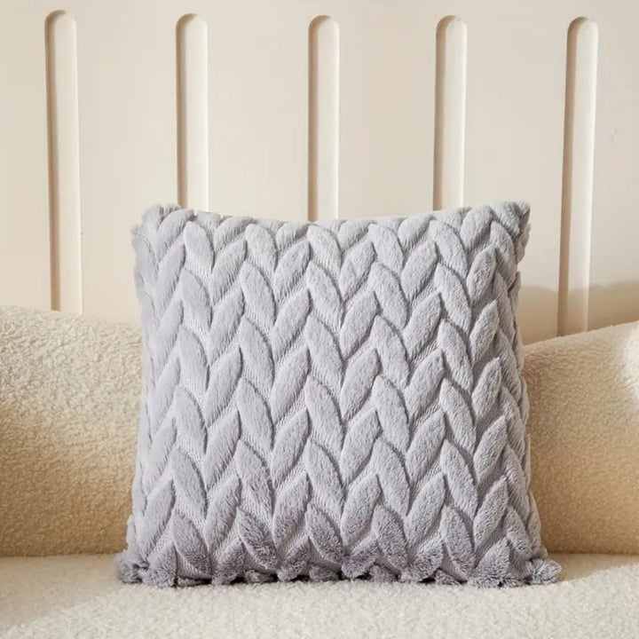 BowLift | Geo Leaves Embroidered Cushion Cover
