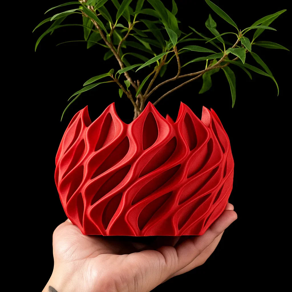 BowLift | Geometric Flower Pot | 3D Printed Planter made of Bioplastic