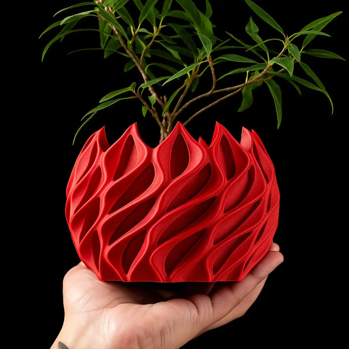 BowLift | Geometric Flower Pot | 3D Printed Planter made of Bioplastic