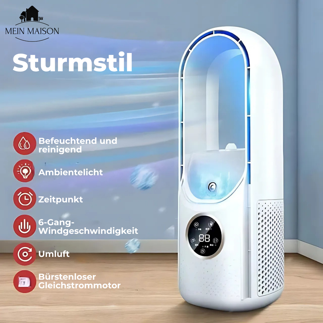 BowLift | Blade-less USB Fan Air Cooler Quiet with Timer and Air Humidification