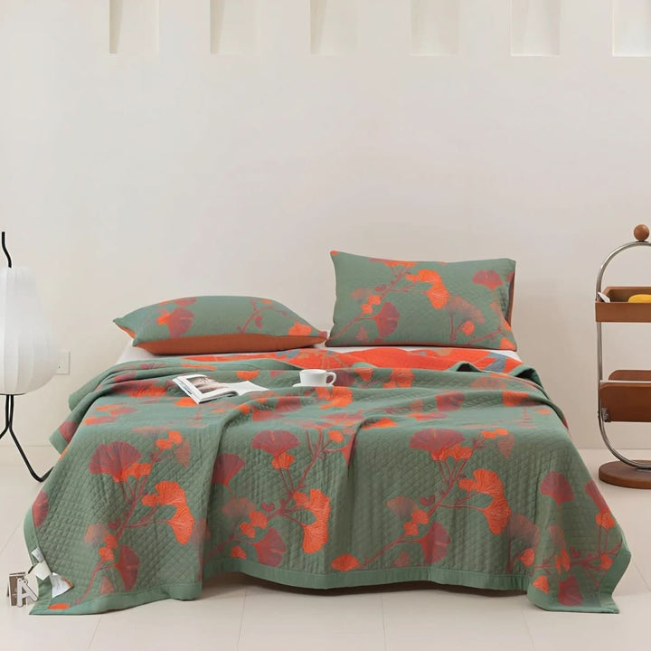 BowLift | Cotton Bedding Set with Botanical Pattern