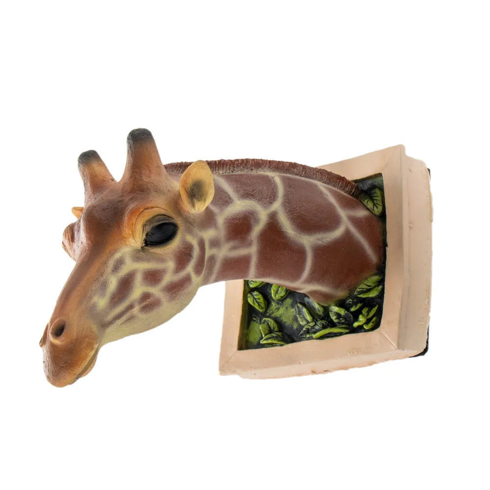 BowLift | Giraffe Head - Wall Decoration - 3D Sculpture - Lifelike Decoration