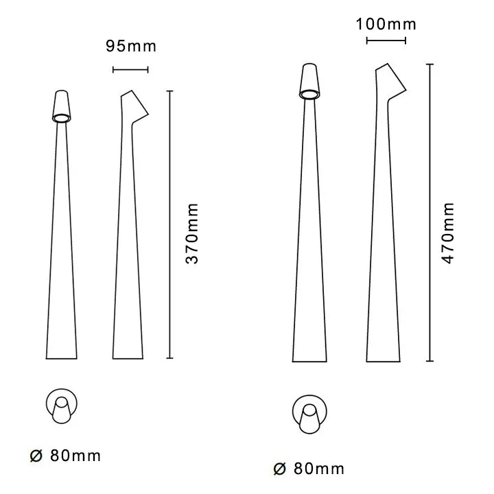 BowLift | LumiLux Portable Touch LED Lamp – Rechargeable, Dimmable and Slim Design