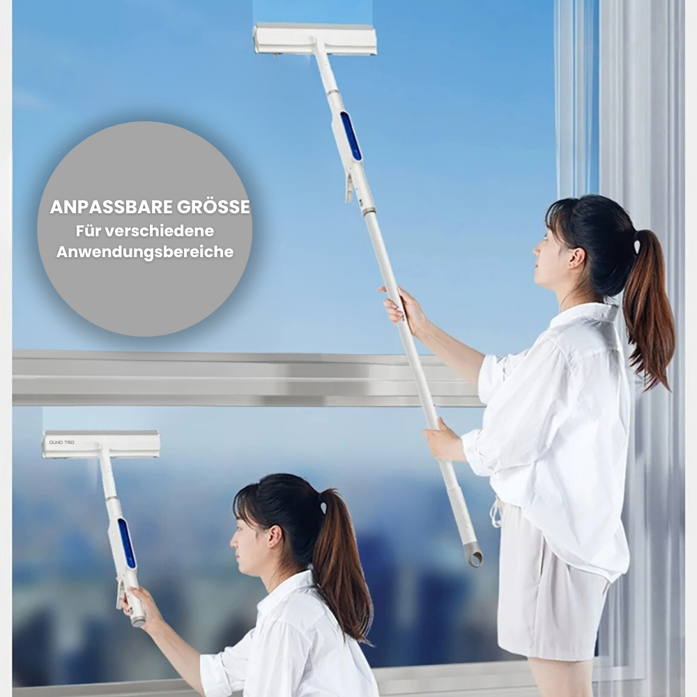 BowLift | 3-in-1 Rotatable Window Cleaner with Telescopic Handle and Spray Function