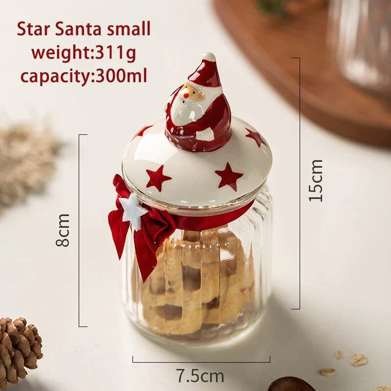 Glass candy storage jar Bowlift