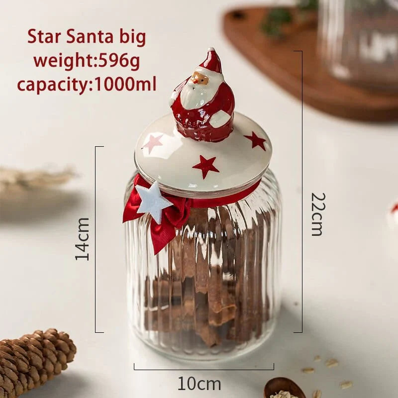 Glass candy storage jar Bowlift