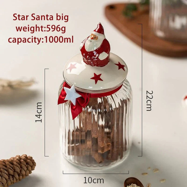 Glass candy storage jar Bowlift