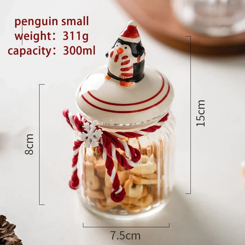 Glass candy storage jar Bowlift