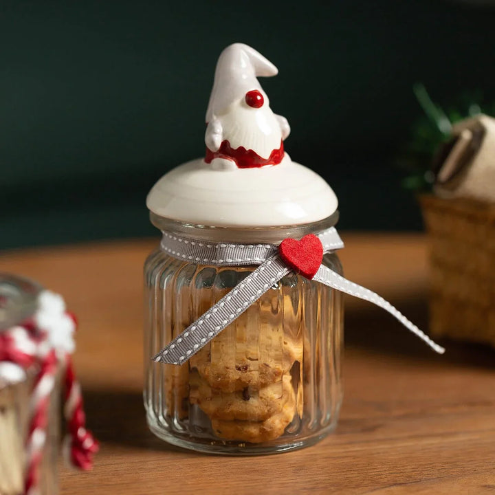 Glass candy storage jar Bowlift