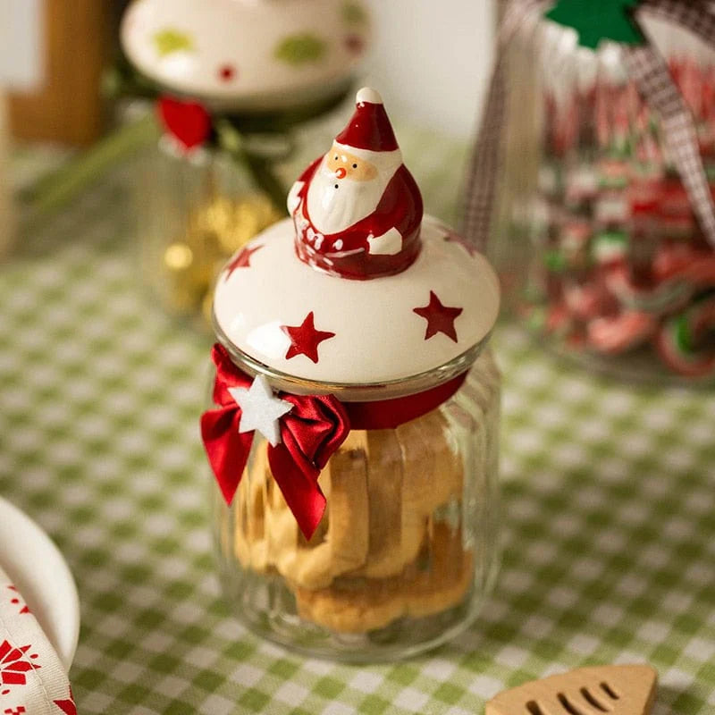 Glass candy storage jar Bowlift
