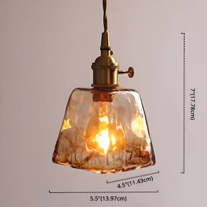 BowLift | Luxurious Crystal Ceiling Lamp - Amber GlassElegance