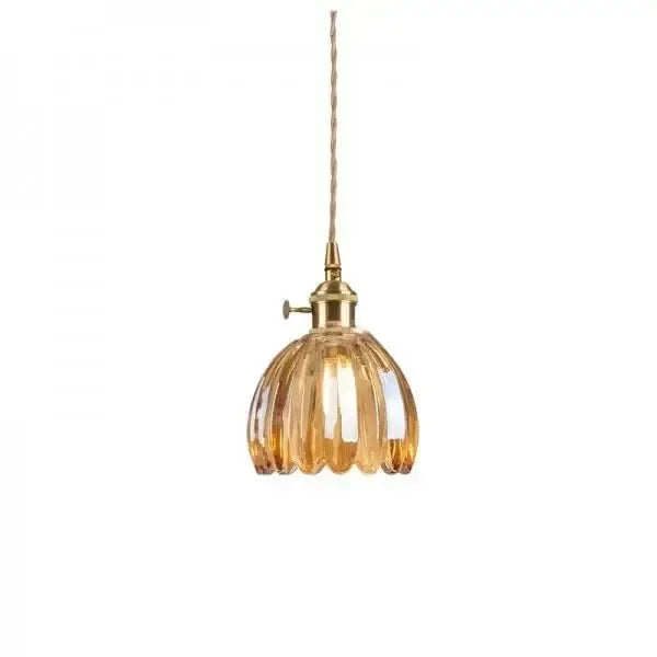 BowLift | Elegant Glass Hanging Lamp in Flower Shape