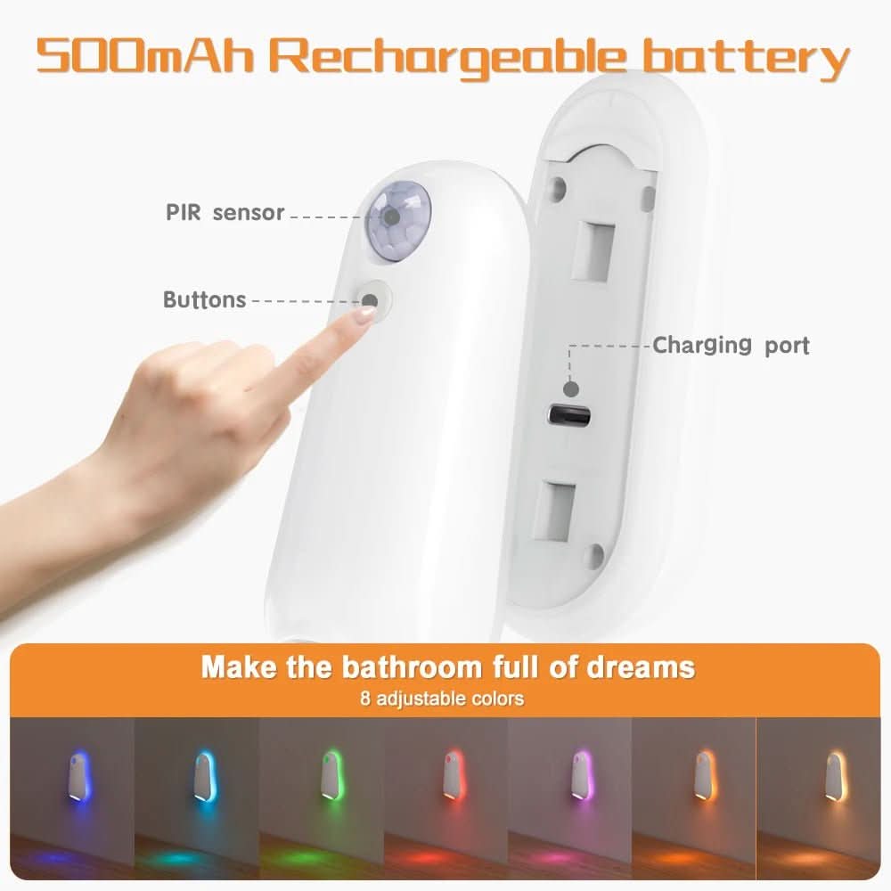 BowLift | Motion Sensor Toilet Light with 7 RGB Colors