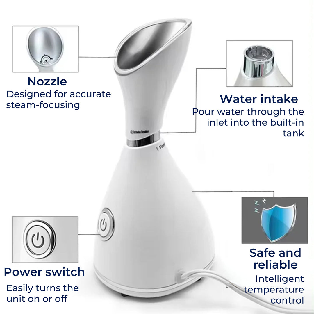 GlowMist | Facial Steamer – Deep Pore Cleanse – Fine Mist Technology – At-Home Skincare Bowlift