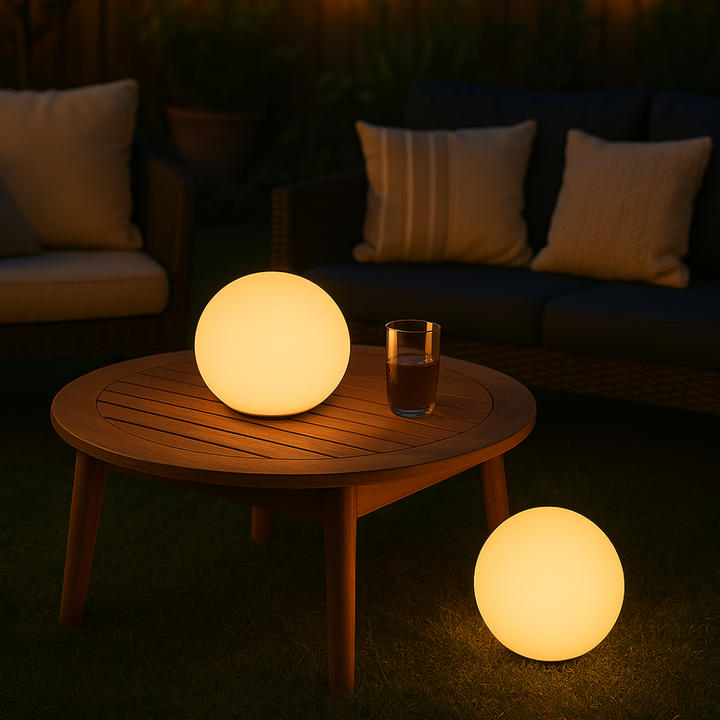 BowLift | GlowOrb – Wireless LED Colour-Changing Table Lamp with Remote & USB Rechargeable