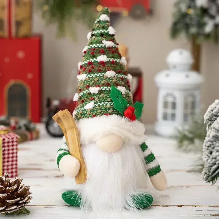 BowLift | Christmas Gnome Decoration | LED Night Light | Warm Glow Holiday Ornament