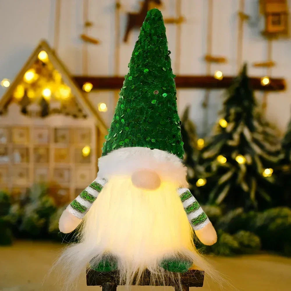 BowLift | Christmas Gnome Decoration | LED Night Light | Warm Glow Holiday Ornament