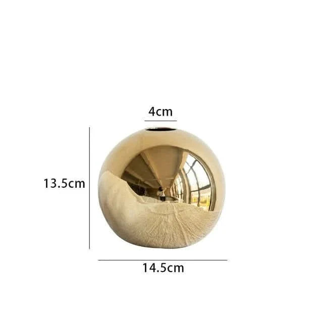 BowLift | Pia - Beautiful gold ceramic vase