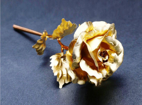 24k Gold Foil Rose - With Box | Bowlift