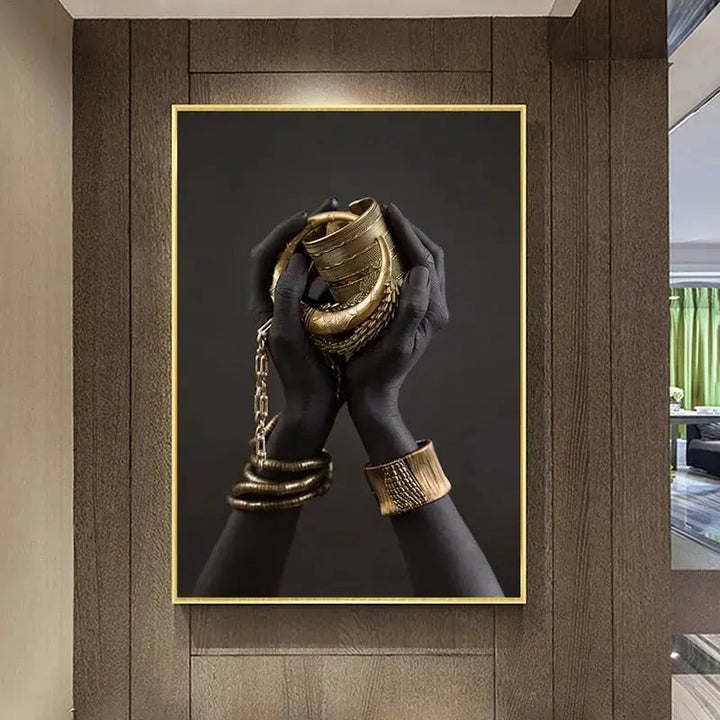 BowLift | Golden Lady canvas art