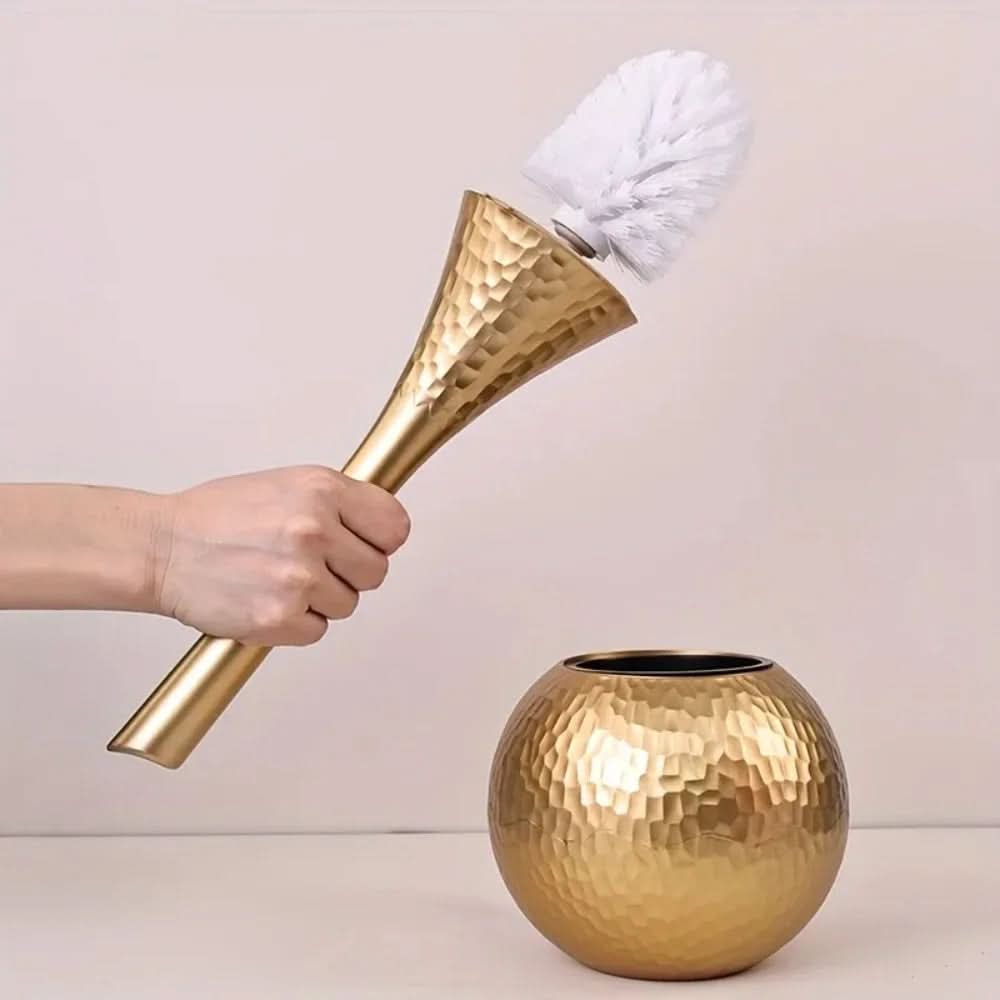 BowLift | Elegant toilet brush in gold look for style, hygiene & luxury in the bathroom