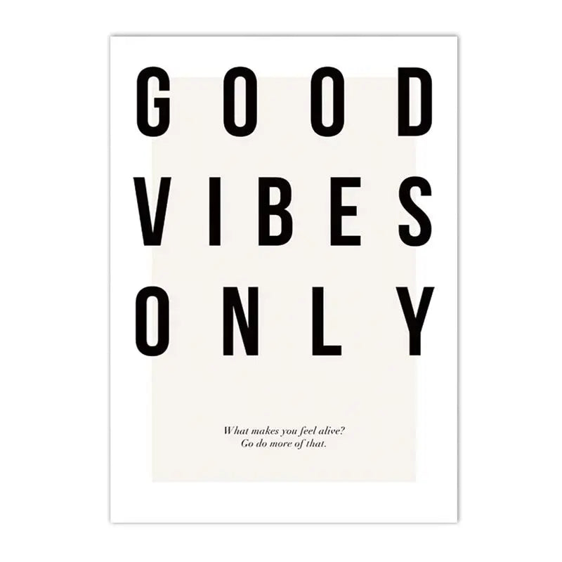 Good Vibes Only Black White Whale Poster Nordic Pictures Of Calm Wall Art Fine Art Canvas Prints Gallery Wall Art Prints For Modern Living | Bowlift