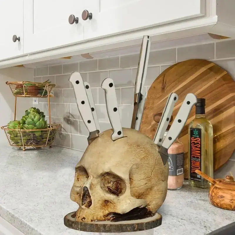 BowLift | Gothic Skull Knife Holder