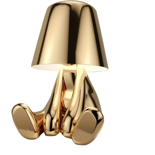 Modern LED table lamp in sculpture design – Decorative statue lamp for living room | Bowlift