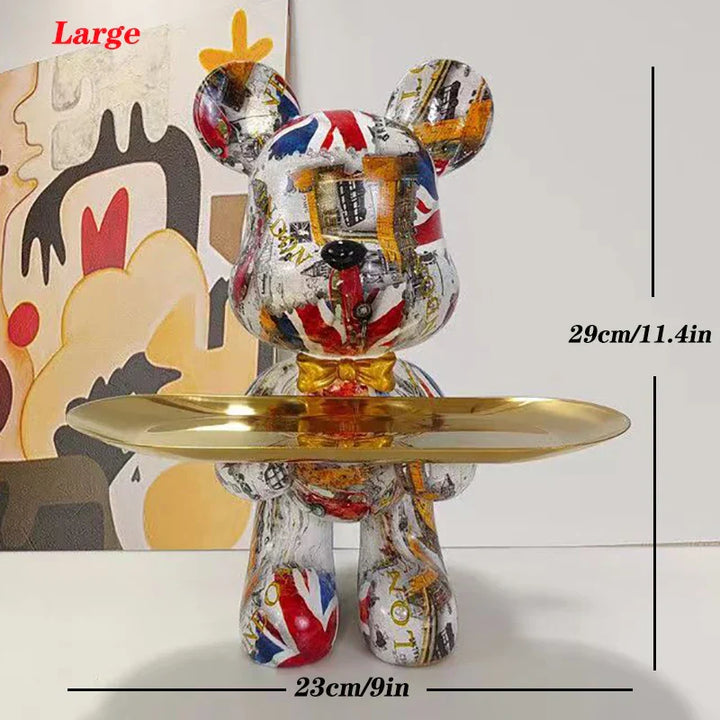 BowLift | Graffiti Bear Figure Key Storage