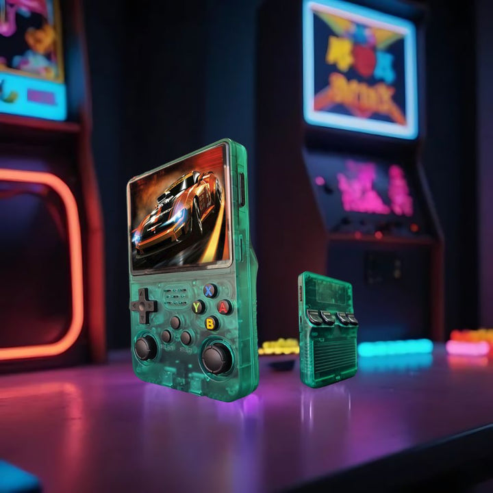 Retro Handheld Gaming Console with HD Screen & USB Charging Bowlift