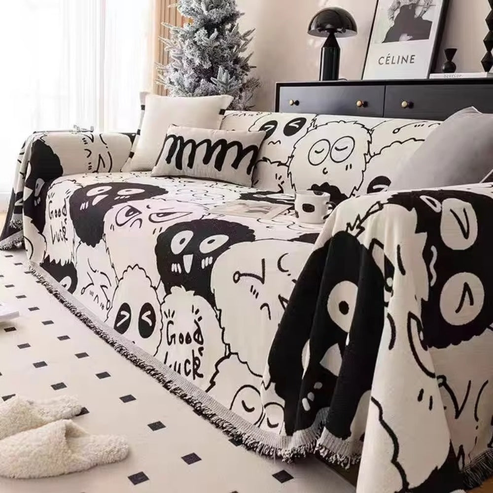 BowLift | Gremlin Cartoon Chenille Sofa Cover